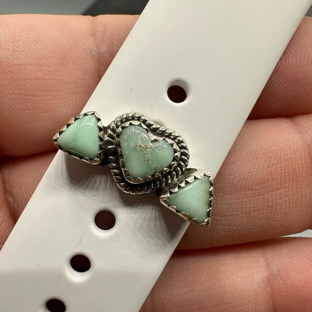 ⌚Paloma Turquoise Heart Sterling Silver 925 Watch Band Charm Handmade iWatch